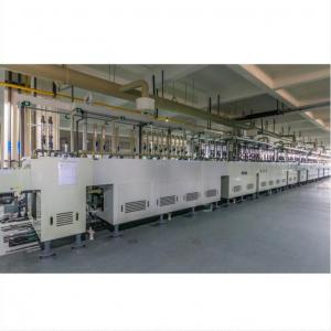 Horizontal hole plating line